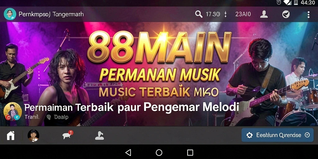 Tampilan gameplay seru di 88MAIN dengan berbagai lagu.