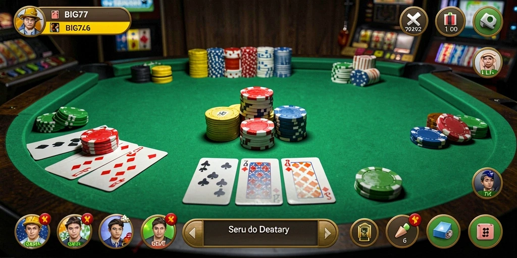 Tampilan gameplay Gaple yang seru dan interaktif.