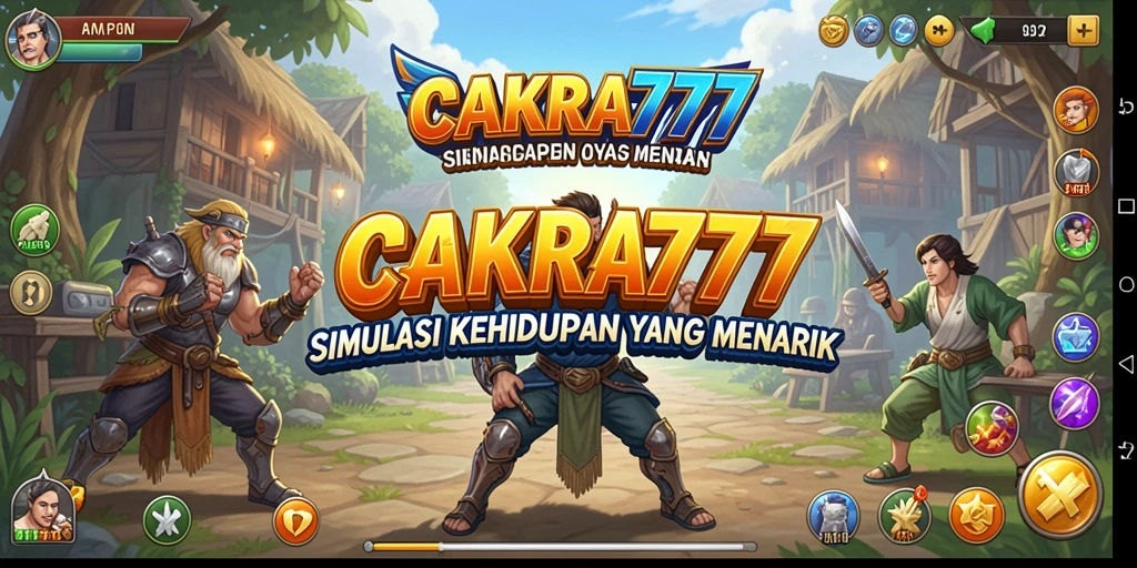 Tampilan gameplay CAKRA777 yang memukau dengan interaksi simulasinya.