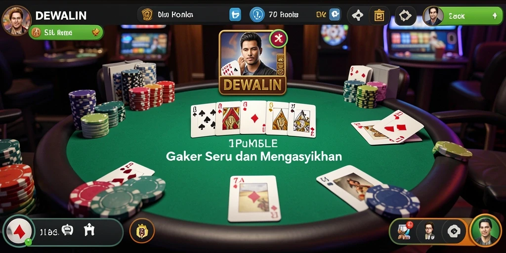 Gameplay seru di DEWALIN menampilkan aksi poker yang mendebarkan.
