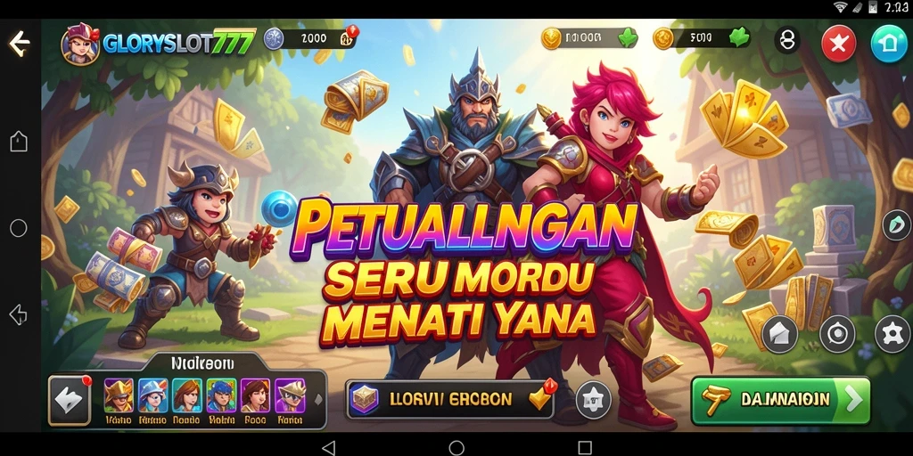 Tampilan gameplay GLORYSLOT777 yang mengasyikkan dalam petualangan penuh tantangan.
