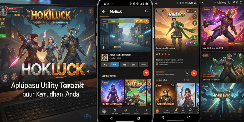 Tampilan antarmuka HOKILUCK yang menarik dan fungsional.