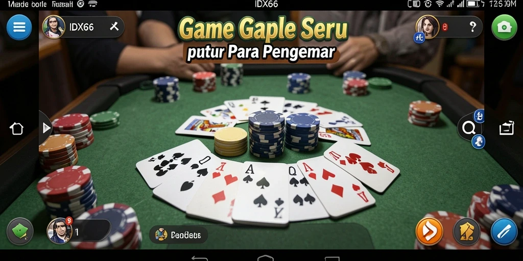 Tampilan gameplay IDX66 yang mendebarkan dalam permainan Gaple.