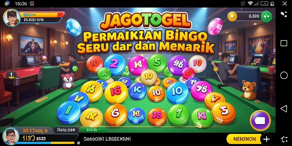 Tampilan gameplay seru di JAGOTOGEL dengan berbagai pilihan Bingo.