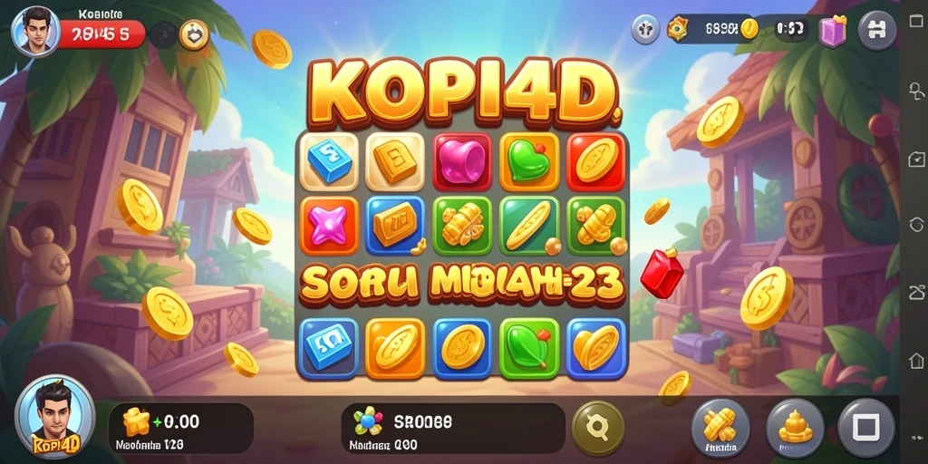 Tampilan gameplay seru dan berwarna-warni dari KOPI4D.