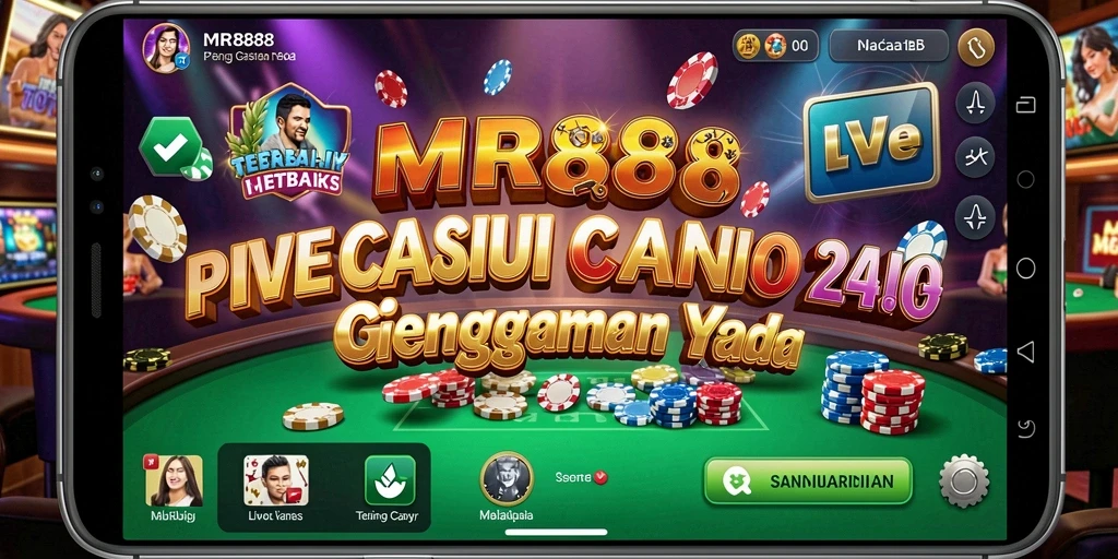 Tampilan menarik dari permainan Live Casino di MR888.