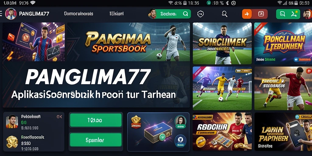 Screenshot utama dari gameplay aplikasi Sportsbook PANGLIMA77.