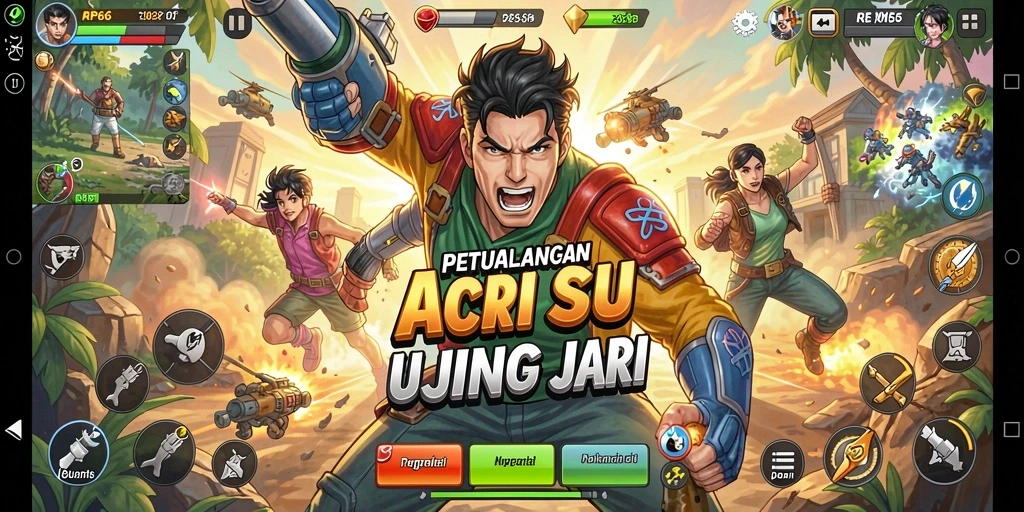 Tampilan gameplay seru dan mendebarkan dari RP66 yang penuh aksi.