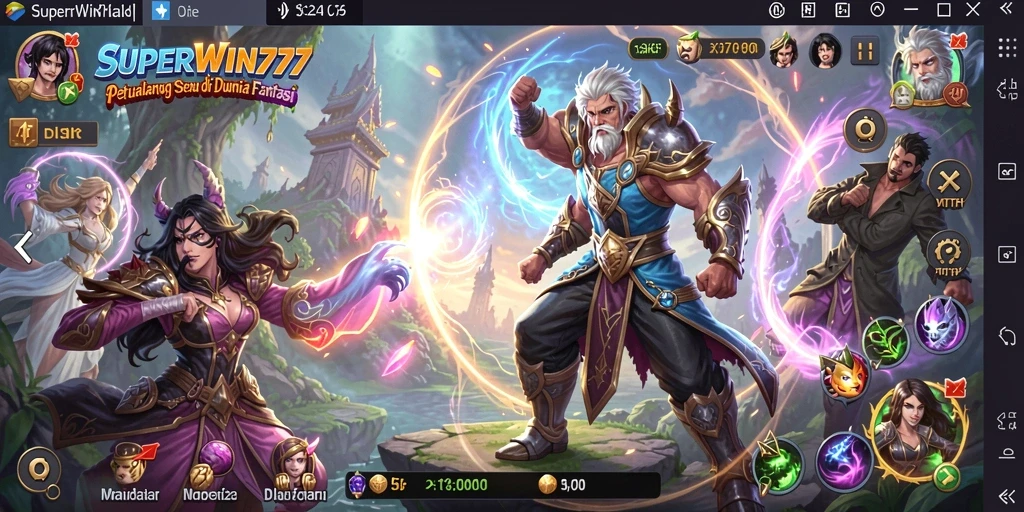 Tampilan menawan dari gameplay SUPERWIN777 dalam petualangan fantasi.