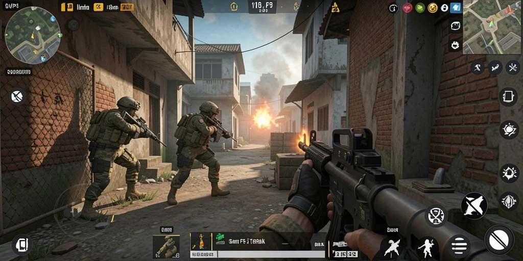 Screenshot gameplay <strong>SVIP4</strong> menunjukkan momen intens pertempuran seru.