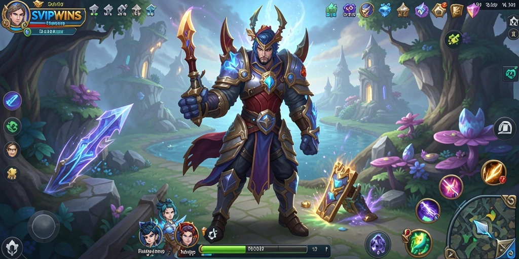 Tampilan gameplay SVIPWINS dengan aksi pertempuran yang seru.