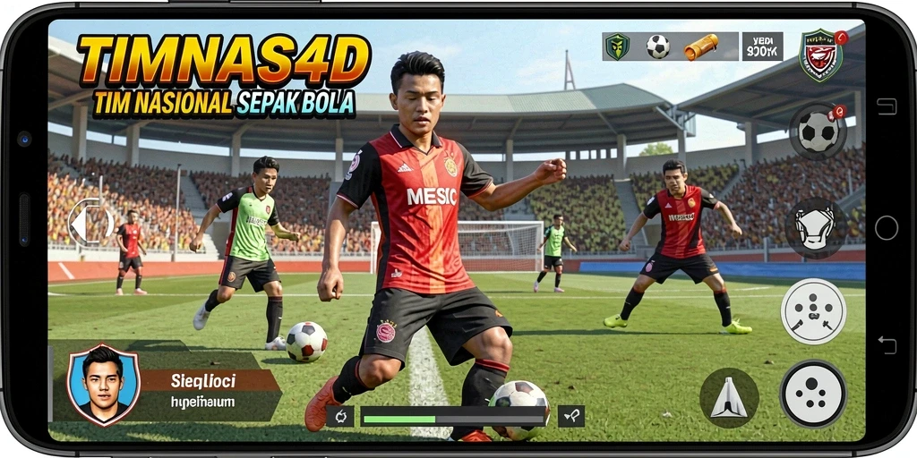 Tampilan screenshot game TIMNAS4D saat pertandingan berlangsung.