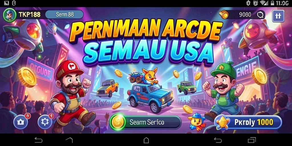 Tampilan gameplay TKP188 yang penuh aksi dan warna.